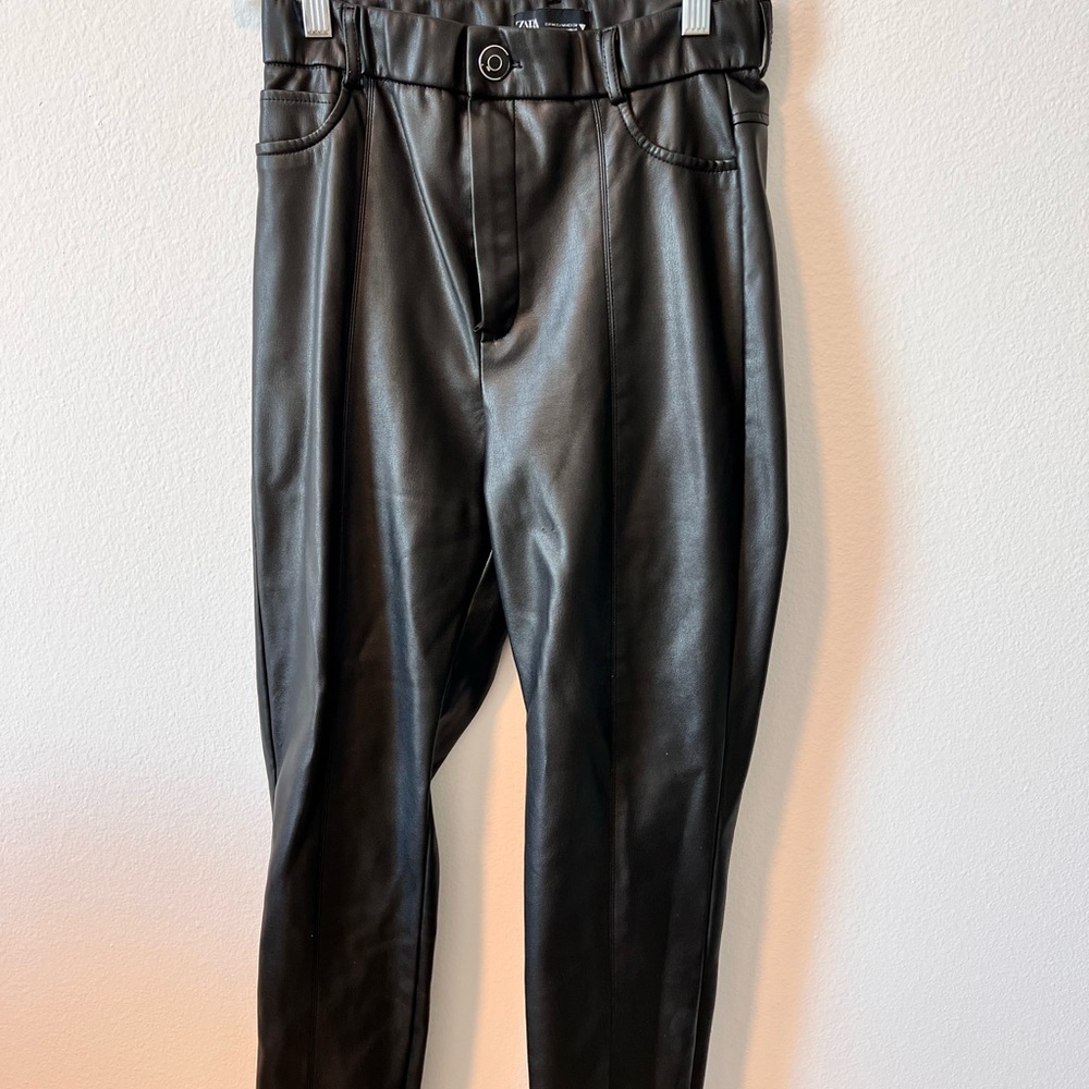 FAUX LEATHER PANTS